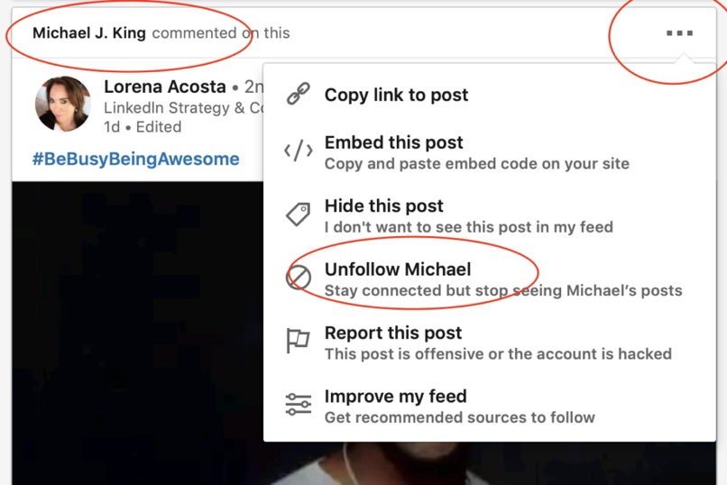 why would someone follow you on linkedin